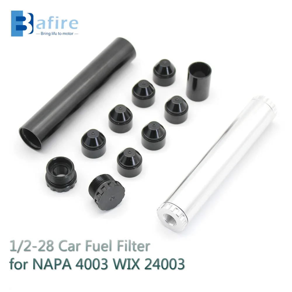 

BAFIRE Aluminum 1/2-28 Car Fuel Filter For NAPA 4003 WIX 24003 Car Solvent Trap Automobiles Filters Parts Car Accessories