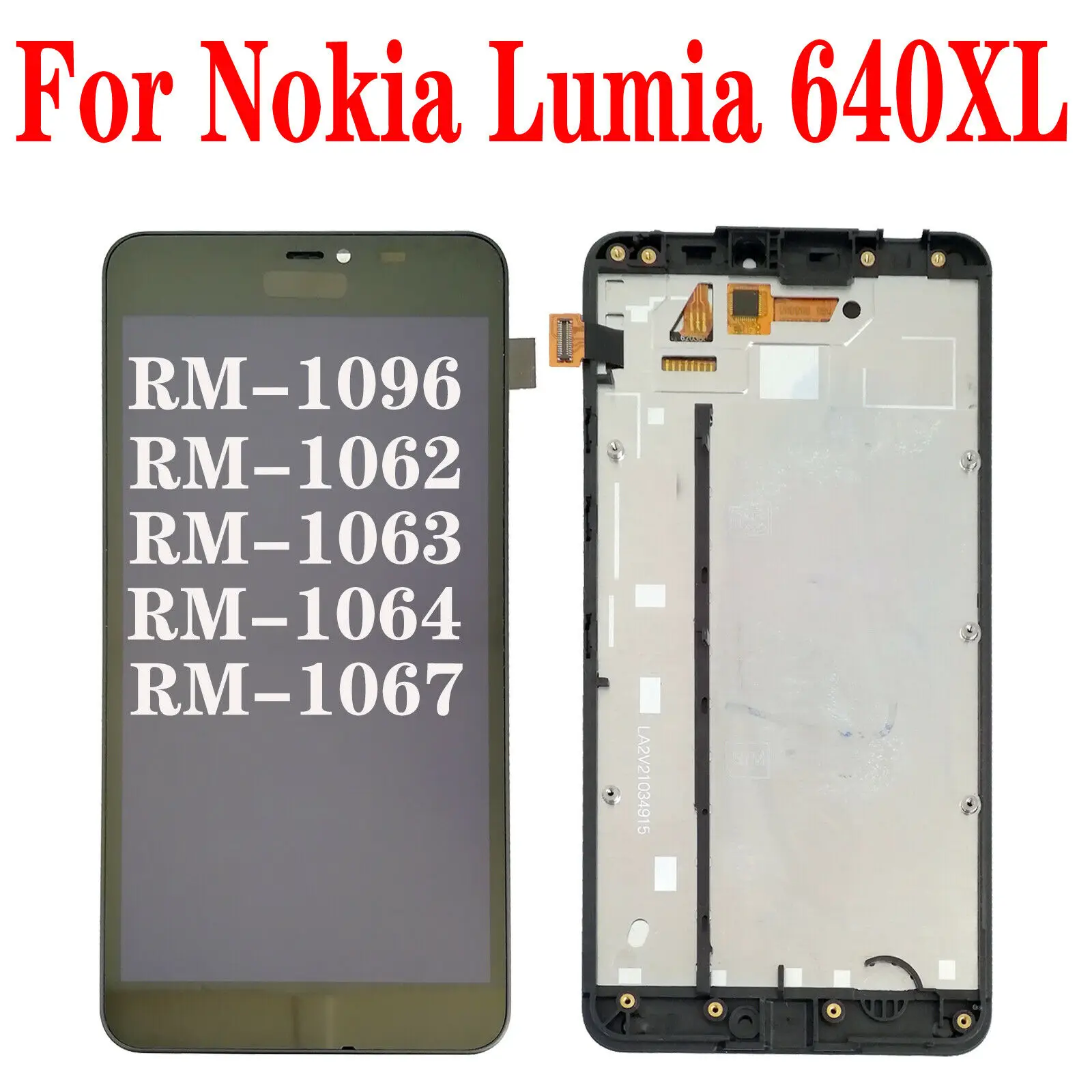 Чехол с подставкой и отделениями для карт Nokia Lumia 640XL RM-1096 RM-1062 1063 1064 1067 ЖК-дисплей