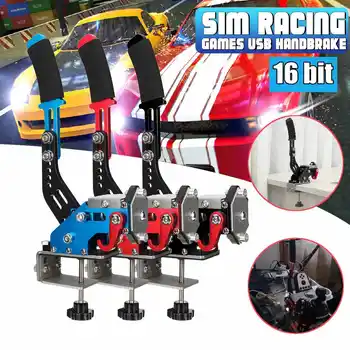 

16bit Hall Sensor USB Handbrake SIM W/Clamp for Racing Games G25/27/29 T500 FANATECOSW DIRT RALLY