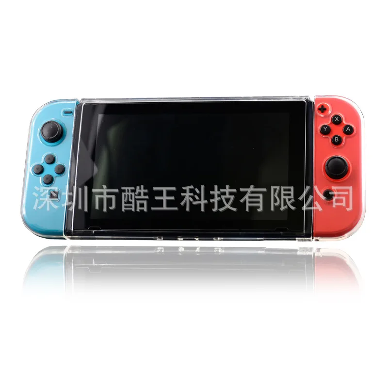 Защитный чехол для nintendo Switch из ТПУ с ручкой для хоста, прозрачный чехол с разъемным корпусом, NS аксессуары