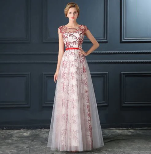 Robe pour mariage invit femme, новинка, кружевное платье трапециевидной формы с коротким рукавом, королевский синий, красный цвет, платье подружки невесты, плюс размер, vestido madrinha sukienki n
