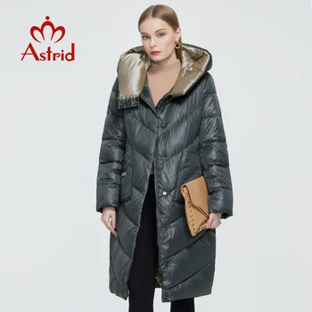 

Astrid 2020 New Winter Women's coat women long warm parka fashion Jacket hooded Bio-Down female clothing Brand New Design 9556