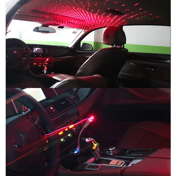 

Hot Car USB Star Ceiling Light Roof Lights Romantic Night Light Atmospheres Decoration XJS789