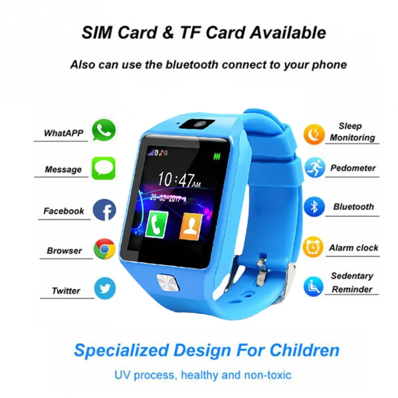 U9 детский умный указатель часы sim-карты Смарт Анти-потеря наручные часы для детей Детские безопасности отслеживания Смарт наручные часы(синий