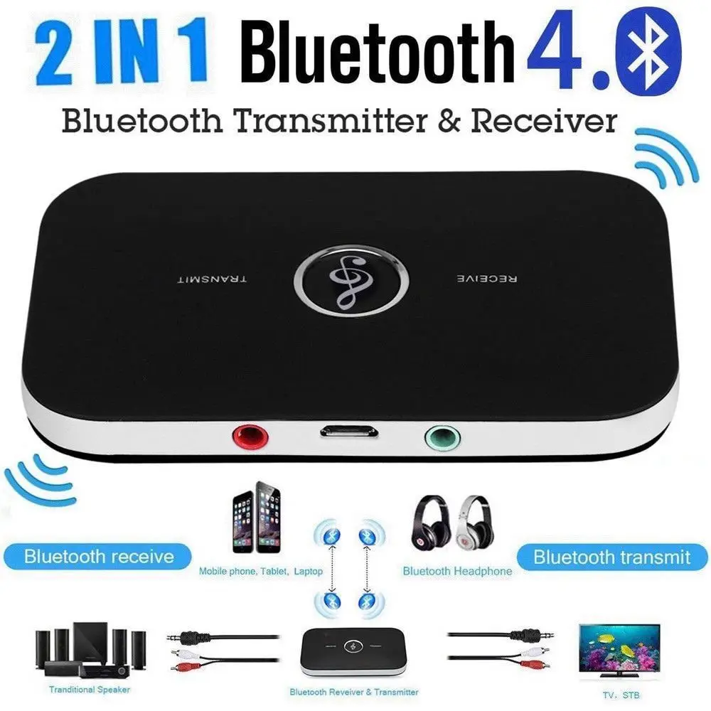 2 в 1 беспроводной Bluetooth приемник передатчик 4 0/5 0 аудио 3 5 мм адаптер для ПК