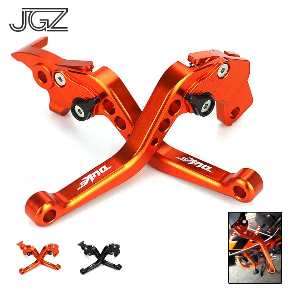 Для KTM Duke 250 390 RC250 2013 2015 2016 RC200 2014 оранжевые CNC алюминиевые мотоциклетные Короткие