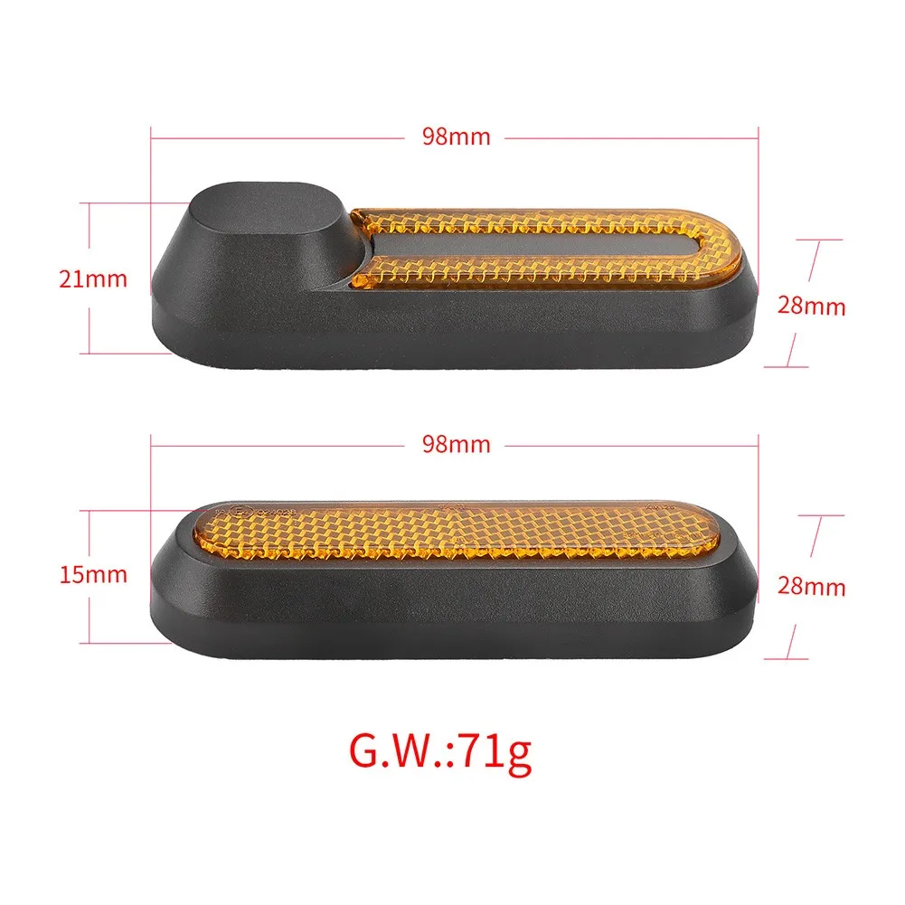 Electric Scooter Reflector Night Warning Prismatic For-Xiaomi M365 Pro Pro2 1S Front Rear Safety Reflective Parts Warning Light