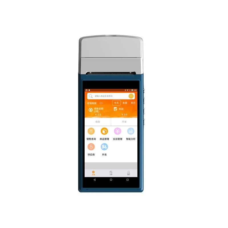 Новый продукт 3 5 дюймовый мобильный POS терминал Android емкостный сенсорный экран с 58