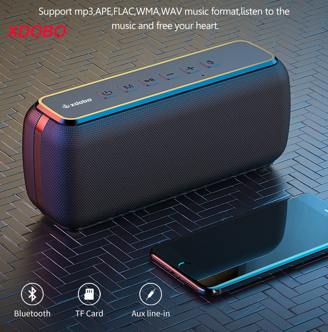 XDOBO X8 Portable Bluetooth Speakers with Subwoofer