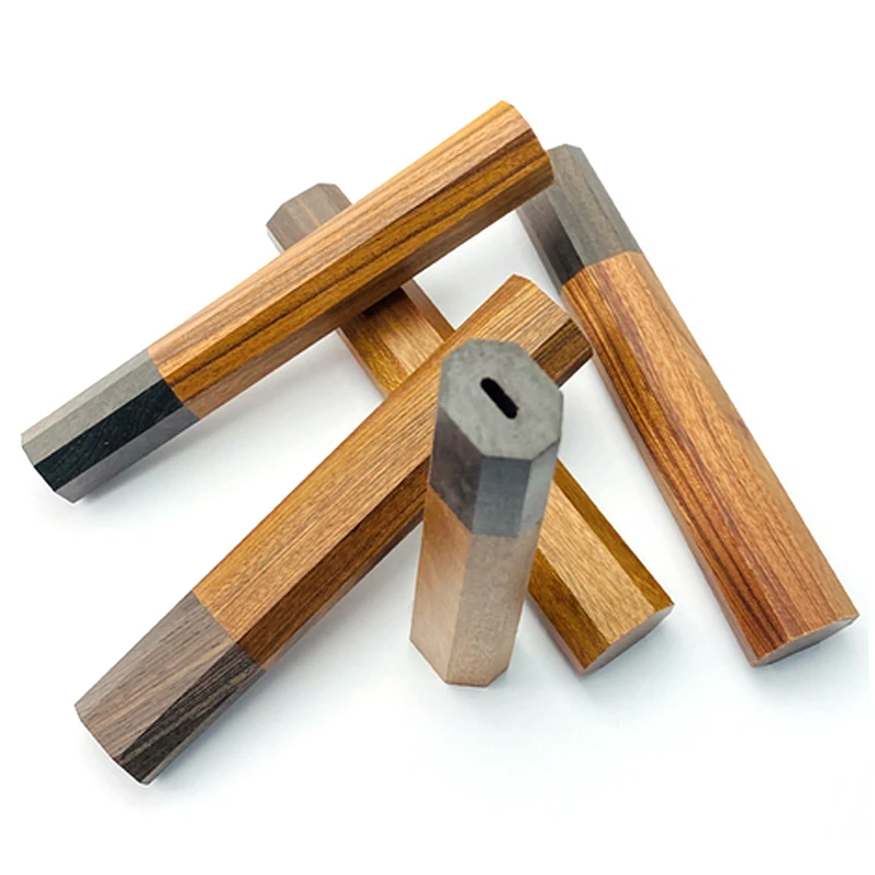 Diy Wooden Knife Handle Japanese Style Chef Cutter Grips Kitchen