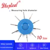 Hole Gauge Measuring Hole Diameter Eyeglasses U-CLIP nut 10 Size tool by dhoptical 1