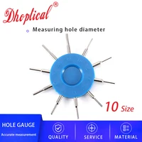 Hole Gauge Measuring Hole Diameter Eyeglasses U-CLIP nut 10 Size tool by dhoptical 1