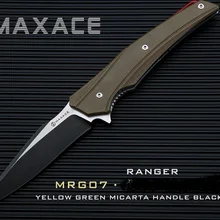 Зеленый Микарта Maxace RANGER XW42 стальной черный подшипник компактный походный нож