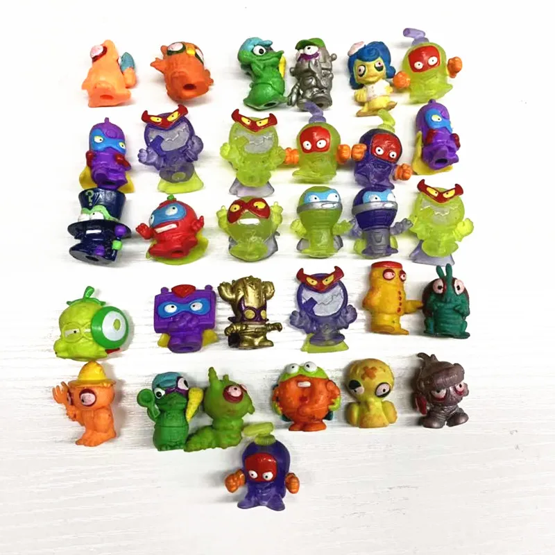 10 шт. мягкие супер Zings Zomlings мусор фигурки 3 см малыш Kazoom SuperZings кукла модель игрушки
