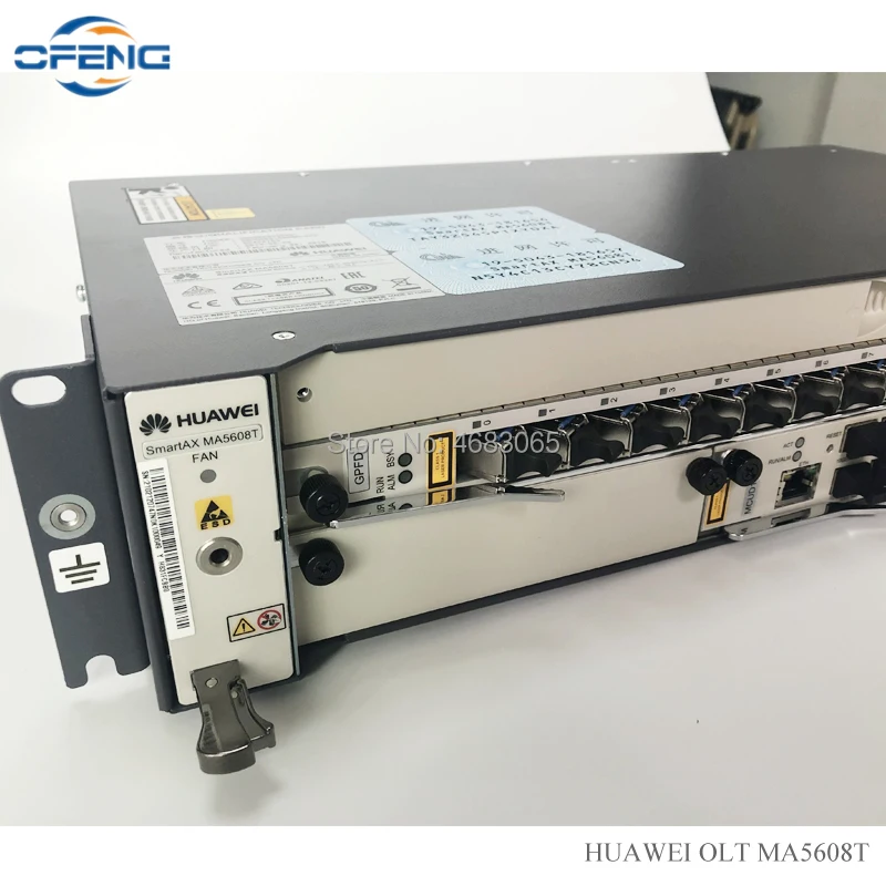 huawei OLT MA5608T 1G, 1* MCUD 1G плата управления+ 1* MPWC DC/MPWD AC плата питания+ 1* GPBD/GPFD C+ сервисная плата