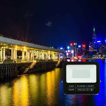 

100w LED FloodLight 30W 50W 150W LED Flood Light Waterproof IP66 Spotlight garden Path Gate Wall Outdoor Lawn Landscape Lighting