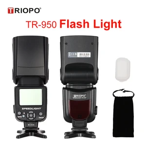 Image 1 - Triopo – lampe Flash Speedlite TR 950 universelle, pour appareils photo Fujifilm Olympus, nikon d3400 Canon 650D 550D 450D 1100D 60D 7D 6D 