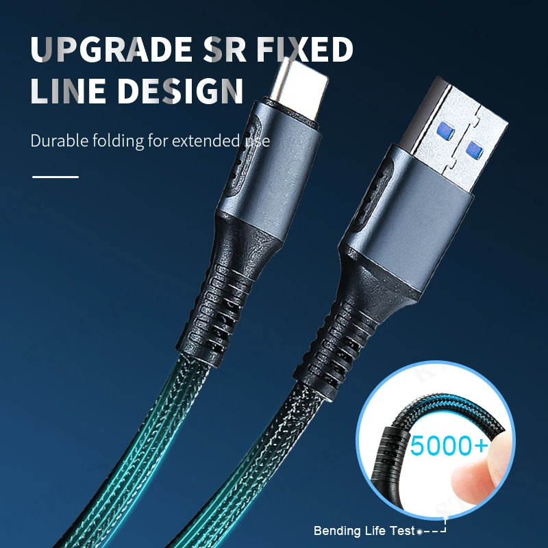 Кабель USB Type C 5A для Huawei P20 Lite Honor 20 10 9 Pro 3 1 кабель быстрой зарядки и передачи данных