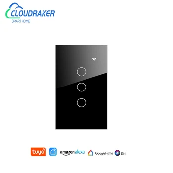 

Cloudraker Tuya Smart Life US Standard Wall Light Touch Switch WIFI App Remote Voice Control works with Alexa Google Home Siri