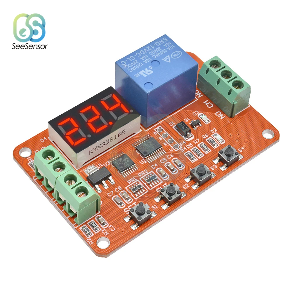 

DC 5V 12V 24V DVB01 Digital Display Voltage Comparator Voltmeter Multifunctional Voltage Charge/Discharge Monitoring Controller