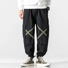 Повседневные спортивные брюки мужские плюшевые повседневные серии однотонные леггинсы комбинезоны большие удобные брюки свободные брюки карго мужские зимние
