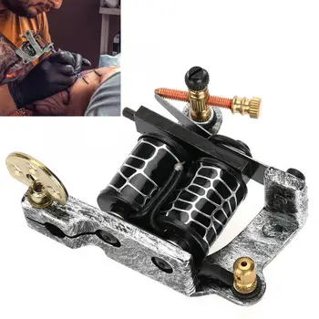 

Tattoo Shader Machine 10 wraps Professional Alloy Tattoo Machine Copper Coils Shader Tattoo Machine Gun