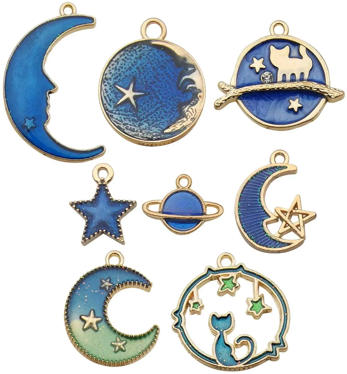 Подвески для ювелирных изделий в виде кота Луны звезды земли подвеска планеты 48