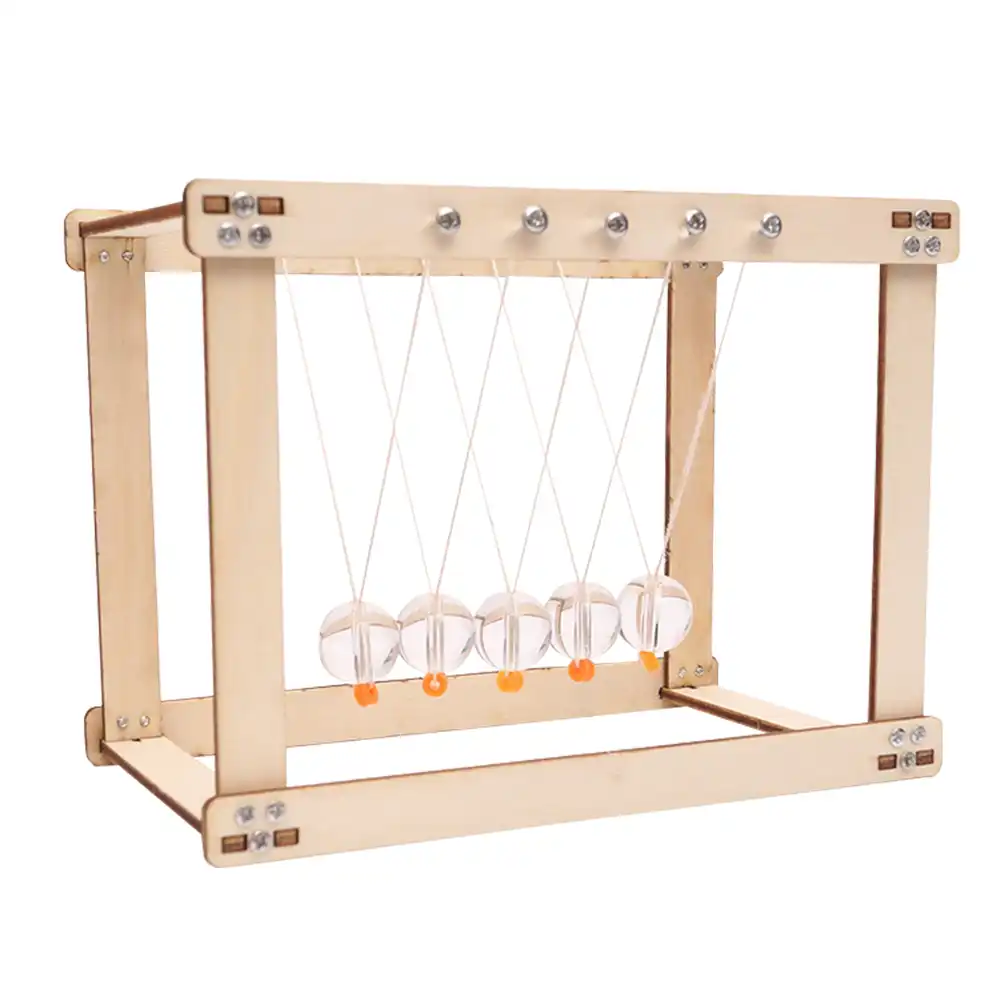 wooden newtons cradle
