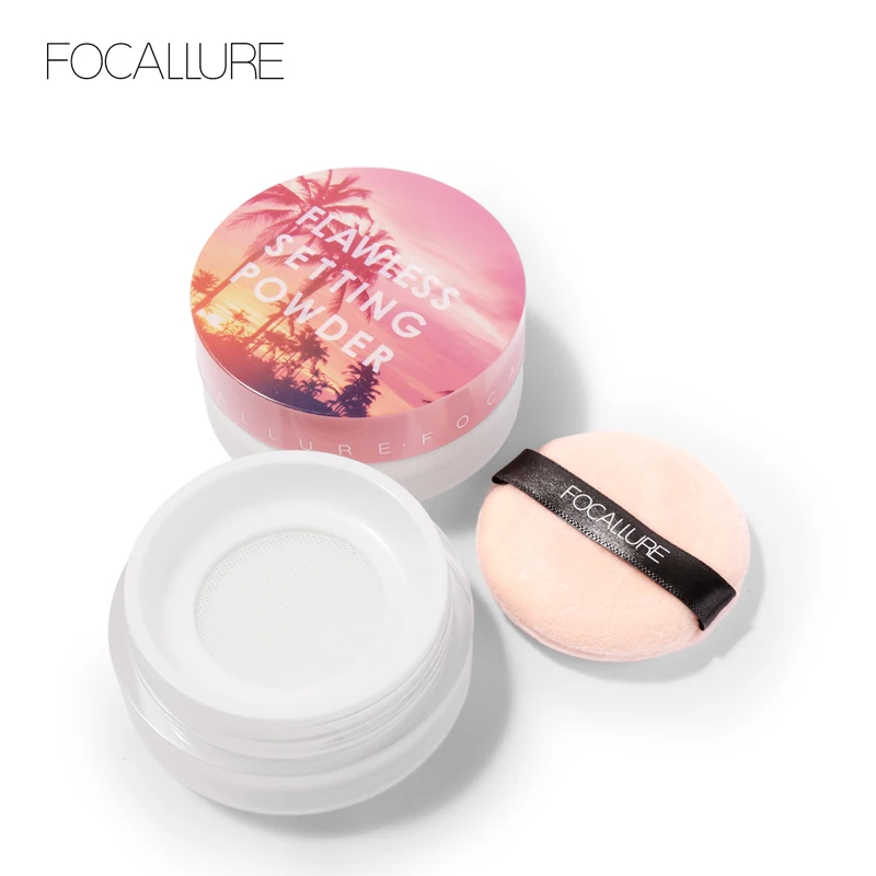 FOCALLURE 2019 осветляющая натуральная пудра легкая мелкая не забивает поры