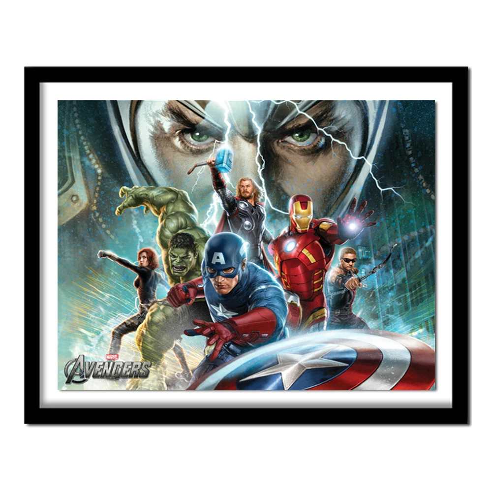 5d Marvel Super Hero 20x30 diamond embroidery,5d diamond Painting cross