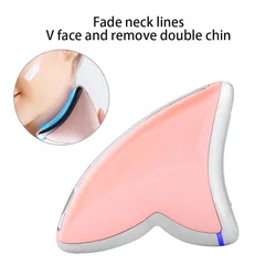 Electric Neck Scraper Massager Anti-Wrinkle Face Neck Lifting Beauty Scraping Instrument Double Chin Removal Face Slimming Tool