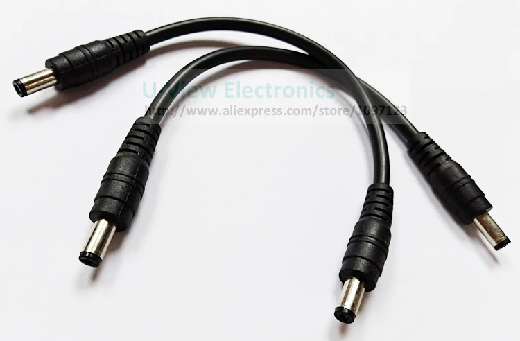 NCHTEK DC 5,5x2,1 мм штекер в DC 5,5x2,1 мм Мужской DC кабель питания около 20 см/ /50 шт