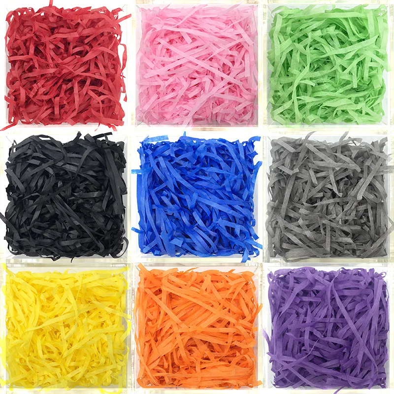 

1kg Paper Shred Filler Raffia Paper Shreds Craft Paper for Gift Wrapping Wedding Party Supplies Christmas Easter Halloween Decor