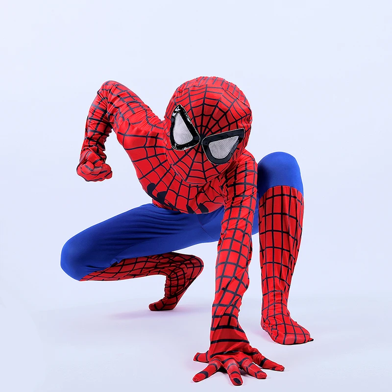 Костюм Человека-паука Детский костюм с 3d маской из спандекса для мальчиков