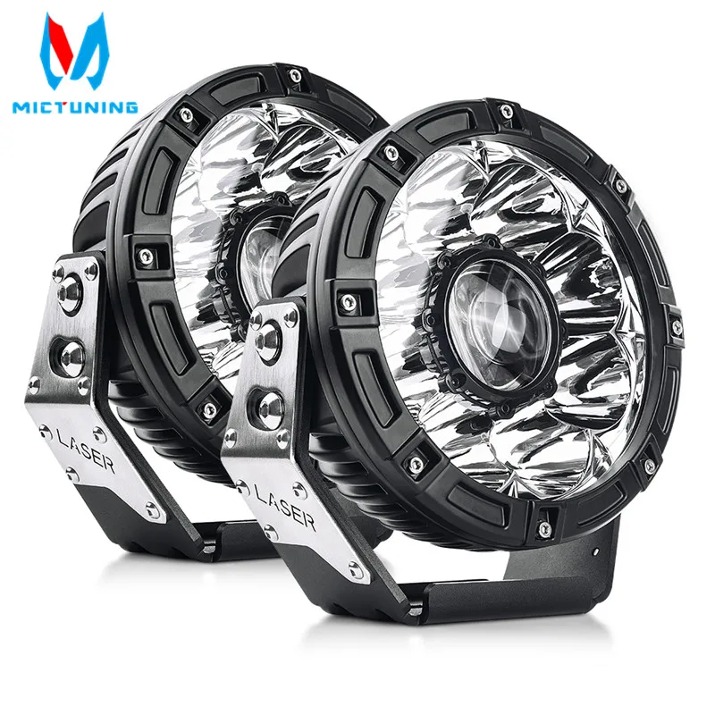 MICTUNING O guider 2 шт. 7 дюймовый светодиодный светильник для вождения Pods с лазерным