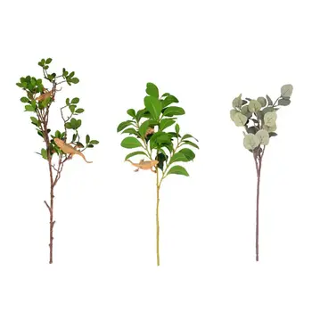 

3Pcs Durable Simulated Bendable Reptile Tree Branch Habitat Decor Plant Terrarium for Climbing Flexible Bend Jungle