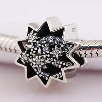 

Authentic S925 When You Wish Upon A Star With Crystal Bead Charm fit Lady Bracelet Bangle DIY Jewelry