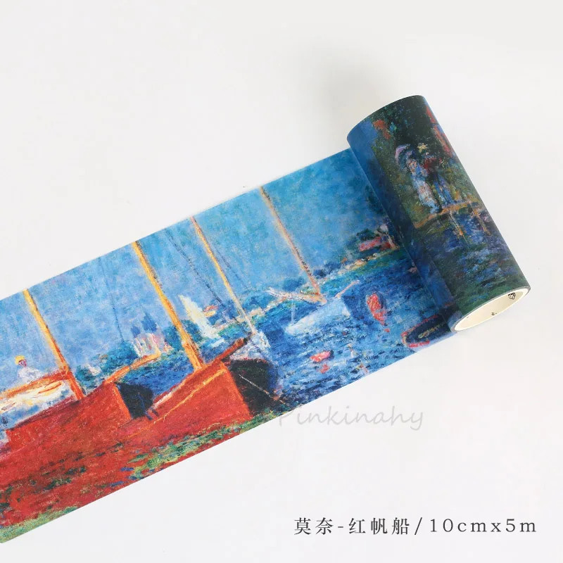 Винтажная художественная музейная серия Bullet Journal васи лента винтажная клейкая маскирующая лента DIY Скрапбукинг наклейка этикетка японская - Цвет: 4