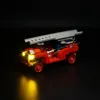 LED Light Set For Christmas Gift 10263 Winter Village Fire Station City Car DIY Toys Gift Blocks Bricks Lighting Kit No Model 6