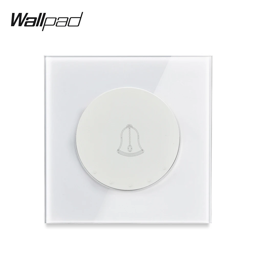 Wallpad L6 белый 1 банда дверной Звонок переключатель кнопка стеклянная панель