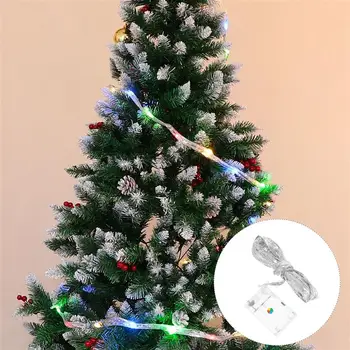 

4M Christmas Ribbon LED String Light Fairy Lights Party Wedding New Year Christmas Indoor Decoration without Battery