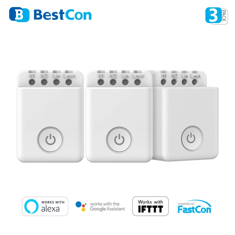 

Hot BroadLink BestCon MCB1 Smart Wi-Fi ON/OFF Interruttore Di Controllo Senza Fili Timer Scatola Interruttore 2500W Funziona