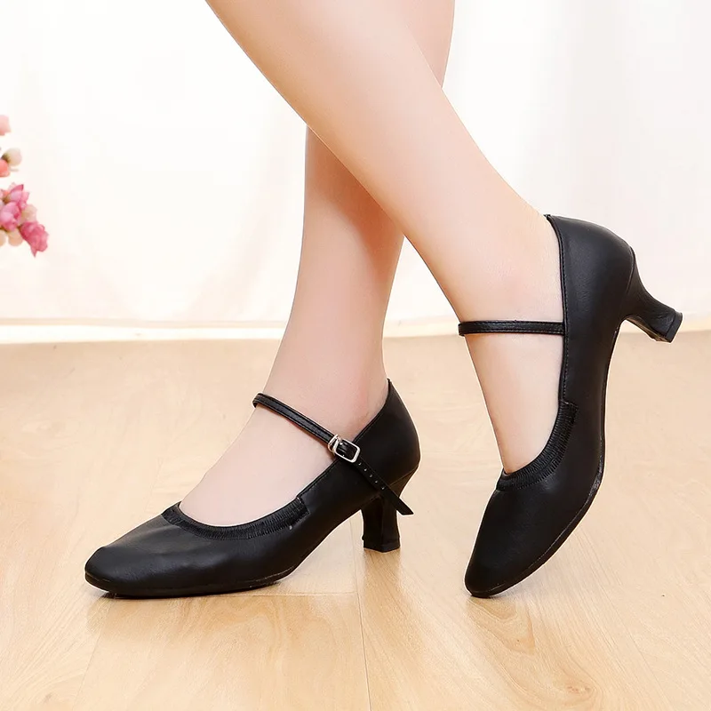 Dance Shoes Women Girls Standard Dancing Shoes High Heeled Ballroom Latin Dance 5CM 7CM Heel
