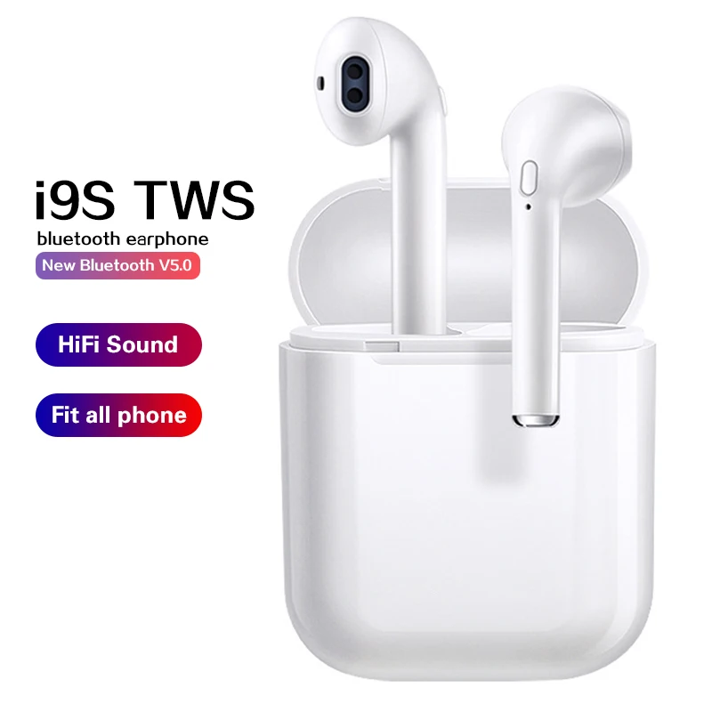 I9s/i12 TWS 5 0 Bluetooth наушники беспроводные стерео спортивные гарнитура с зарядным