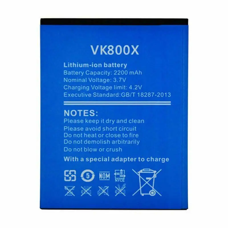 Оригинальный аккумулятор vkworld vk800x 2200 мАч 3 7 в для телефона vk800x-бесплатная