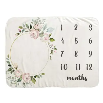 

Baby Monthly Record Growth Milestone Blanket Newborn Photography Prop Background H55B