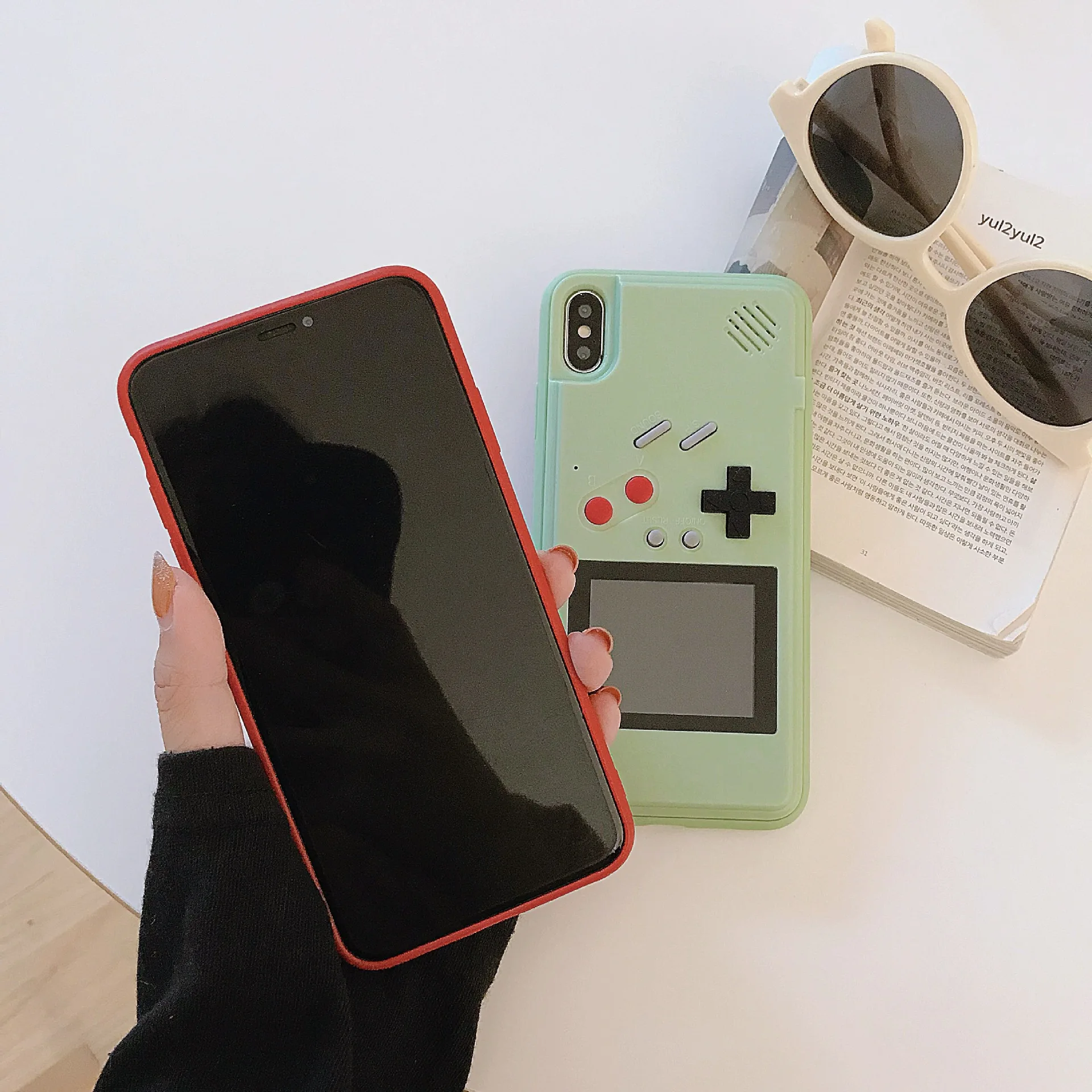 Full Color Display GameBoy Phone Case for iPhone 11 Pro MAX Case Retro Tetris Game Back Cover for Iphone XS MAX 6 7 8 Plus X XR