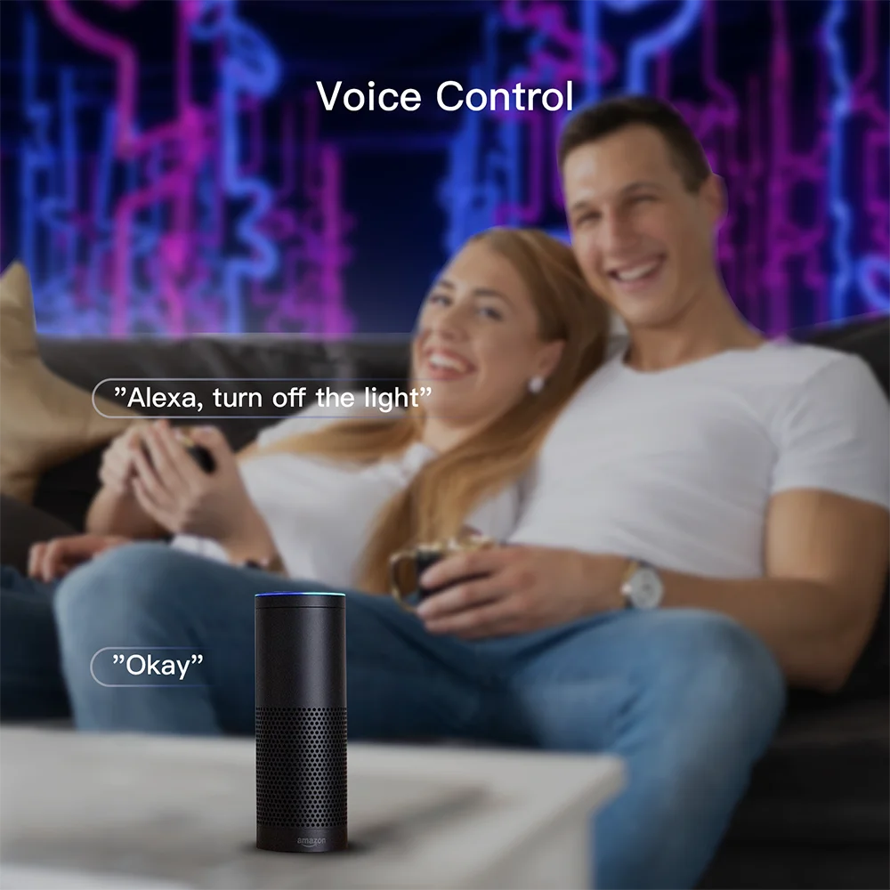 Muda de Cor Compatível com Alexa Laxihub-lâmpada Inteligente Wi-fi 4 Peças E14 C37 110v 220v Google Home Led Rgb Que - Image 5