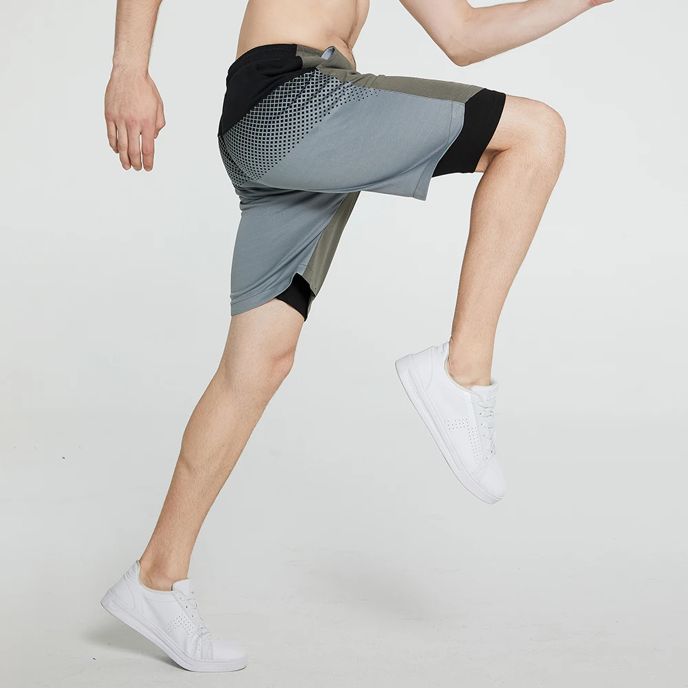 Fitness Shorts Men Summer 2020 Fashion 2 in 1 Jogging Shorts Active Training Mens Bodybuilding Jogger Short Pants Running Shorts