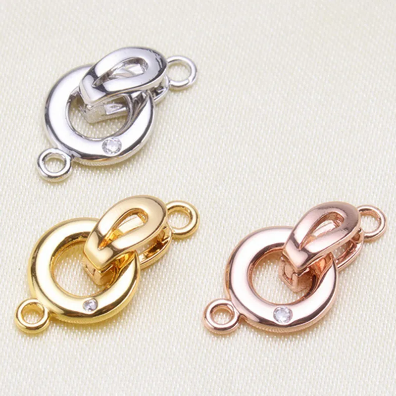 

Findings Women Fashion Beads Pearls Bracelets Metal Clasps Accessories Jewelry Making DIY Golden/Silvery Connector Clasps YLPJ